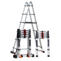 Professional Wide Step Telescoping A-frame Ladder